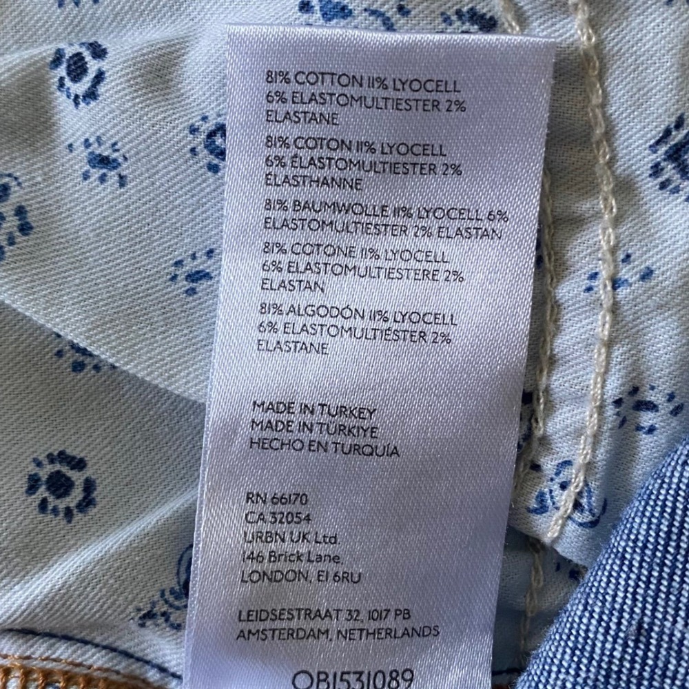 Pilcro Women's High Rise Flare Jeans Medium Wash Blue‎ Size 27 - Picture 5 of 10
